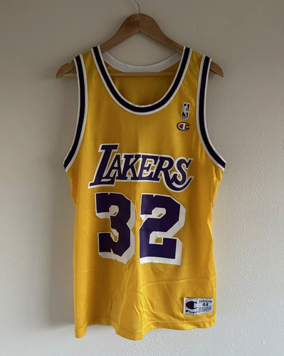 Camiseta De Lakers Talle 44 (l) #32 Magic Johnson (Usado)