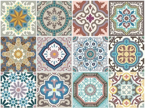 Azulejos Autoadesivos 15x15cm, Valdeco, Marruecos