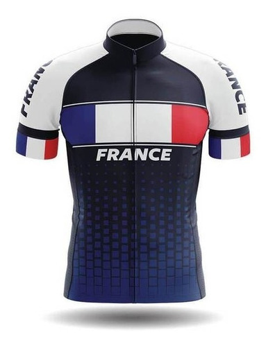 Tricota Polera Ciclismo Países Poliester Masculina Bike