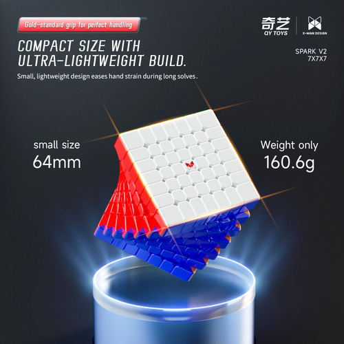 Cubo Mágico 7x7 Magnético Qiyi Xmd Spark V2 64mm