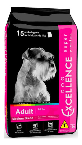 Ração Dog Excellence S.p. Adult Medium Breed 15kg