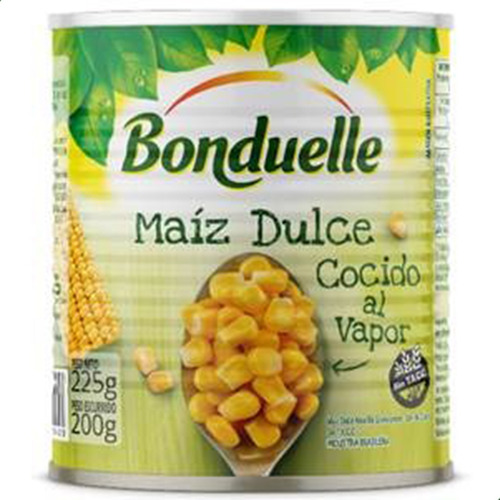 Imagen 1 de 7 de Choclo Dulce Amarillo Bonduelle Maiz Libre Gluten Sin Tacc