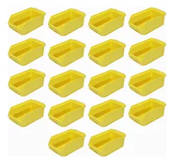 Comprar Kit 18 Caixa Gaveta Plastica Organizadora Bin N3 Cor Amarela no Mercado Livre