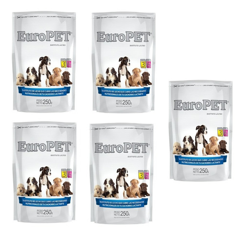 Leche Europet Cachorros Perros (250 Gr) X 5 Unidades