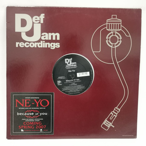 Ne-yo Because Of You Vinilo Usa 12 Musicovinyl