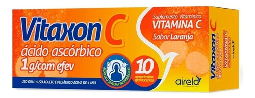 Vitamina C - 1g - Com 10 Comprimidos Efervescentes