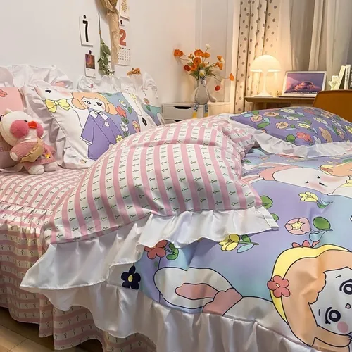 Juego Ropa De Cama Sabana +funda De Plumon 1.5 Plazas Hm32