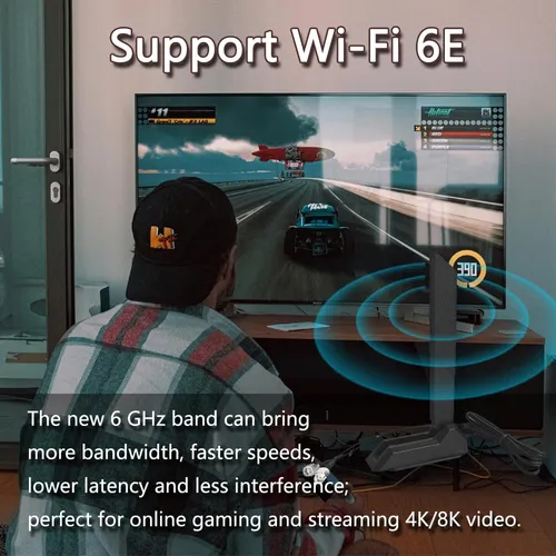 Antena Wifi 6e Zahara Rp-sma Dual Banda Para Placas Asus