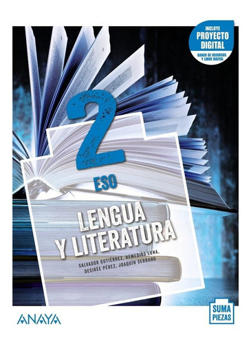 Eso 2 Lengua Y Literatura (and). + Taller Comprension Oral 2021, De Aa.vv. Editorial Anaya Educacion, Tapa Blanda En Español