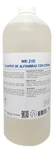 Shampoo Para Alfombras Winkler Wk-210 1 Litro
