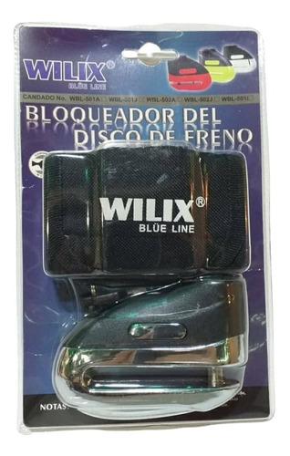 Imagen 1 de 1 de Candado Moto Disco Freno Vstrom Versys Klr 10mm Wilix