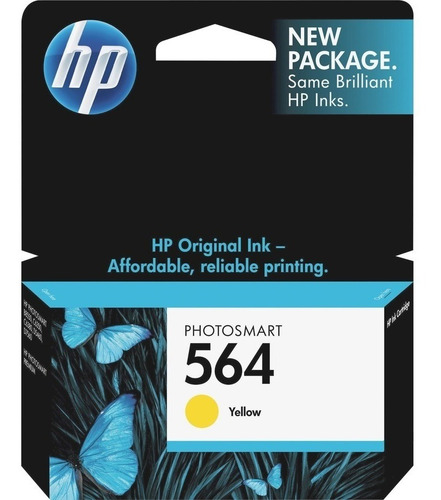 Cartucho Original Hp 564 Amarillo Cb320wl P/ D5460 C6380