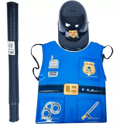 Conjunto Operação Policial Fantasia Kids Colete e Acessórios - ShopJJ -  Brinquedos, Bebe Reborn e Utilidades