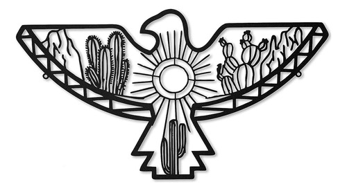 ~? Aztec Eagle Southwest Metal Wall Art Metal Wall Art Outdo