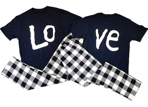 Paquete De Pijamas  Para Pareja Love, Día Del Amor