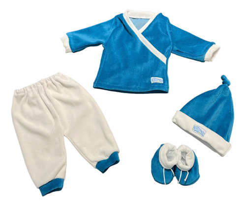 Set De 4 Piezas, Ropa Para Bebes (varón Y Unisex) En Plush.