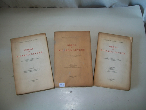 Obras De Ricardo Levene · Academia Nacional De La Historia