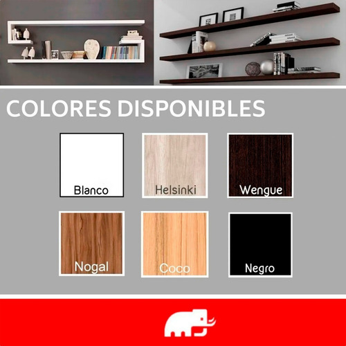 Imagen 6 de 10 de 2 Estantes Flotante Repisa Combo Ménsula Invisible 60x20x18
