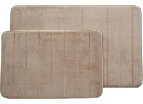 Bedford Home Juego De Topo De 2 Esteras De Baño De Espuma D