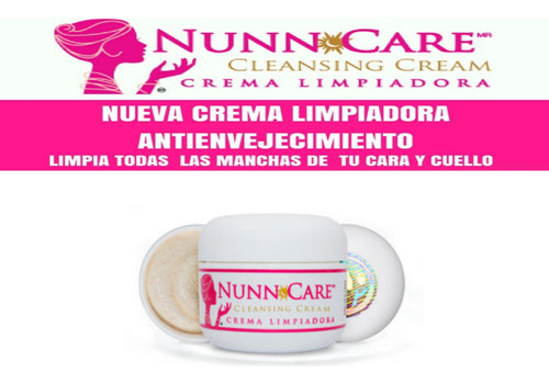 Crema Limpiadora Nunn Care 32g/1 Oz Original Escanea Su Info