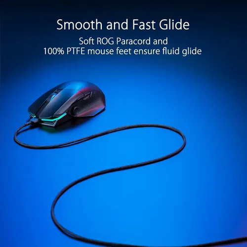 Asus Rog Chakram X Origem Gaming Mouse, Conectividade De Trê Negro