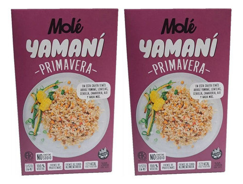 Arroz Yamani Primavera Lenteja Sin Tacc Ni Sodio 200g X2 