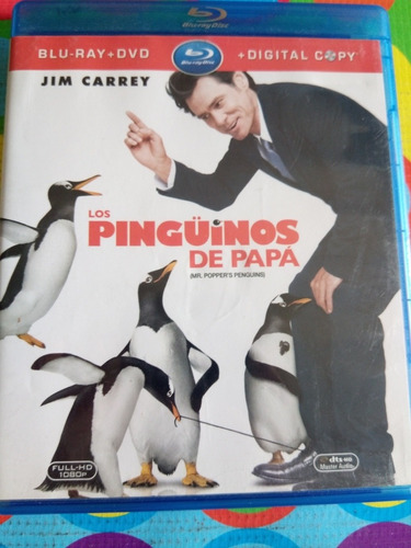 Blu Ray Los Pingüinos De Papá Jim Carrey