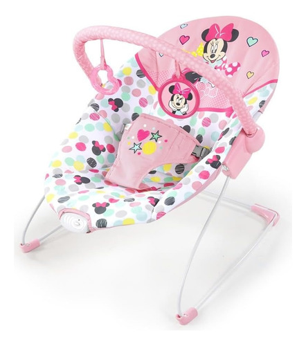Bouncer Para Bebe Disney Baby Minnie Mouse Rosa Lunares