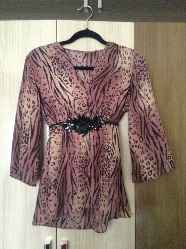 Blusa Gasa Animal Print S