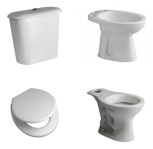Juego De Baño Andina Ferrum 4 Piezas