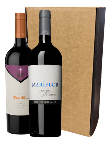 Vino Mariflor Malbec + Petite Fleur. Estuche Regalo