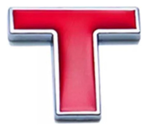 Logo Insignia T Roja Para Vw Bora 1.8 T Golf Gti A3 Passat