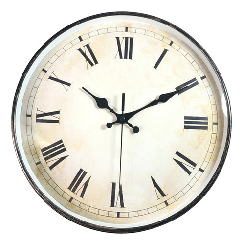 Retro Reloj De Pared Números Para Sala De Fácil De Leer.