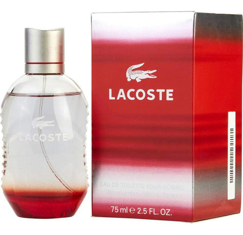 Lacoste Red Style In Play De Lacoste Edt Spray 2.5 Oz Fragancia Para Hombre