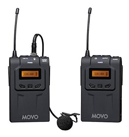 Movo Wmic70 Inalámbrico Sistema De Micrófono Lavalier Uhf De