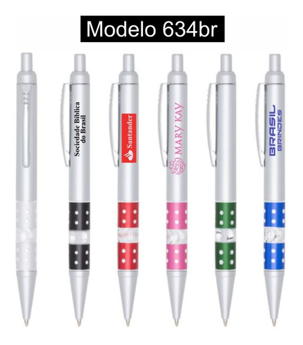 100 Canetas Personalizadas Com Sua Logomarca, Brindes