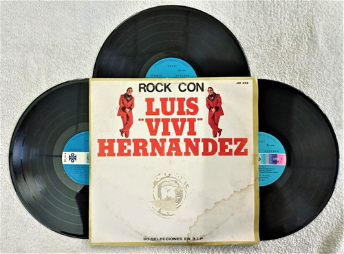 Luis Vivi Hernandez Rock Con Lp Triple Ed. 1978 Exc. Cond.