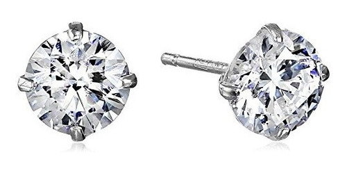 10k Gold Swarovski Zirconia Studs 1 Cttw