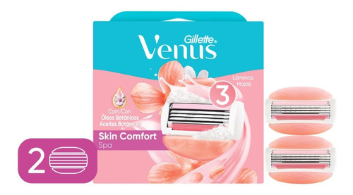 Carga Para Aparelho De Depilar Gillette Venus Spa 2 Unidades