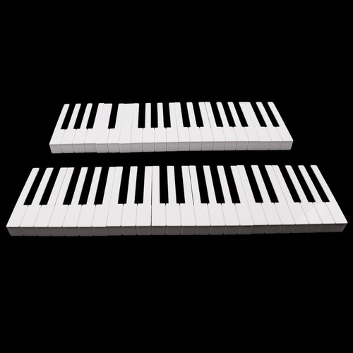 1 Conjunto De 52 Teclas De Teclado De Piano Kit De