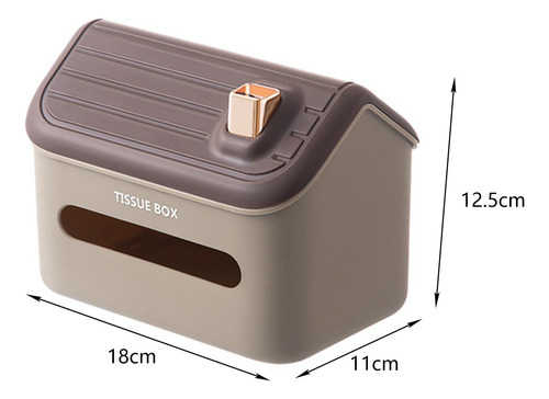 Cubierta De Caja De Pañuelos Duradera, Impermeable, Café