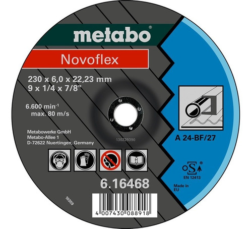 Disco De Desbaste Metabo Novoflex 115 Mm