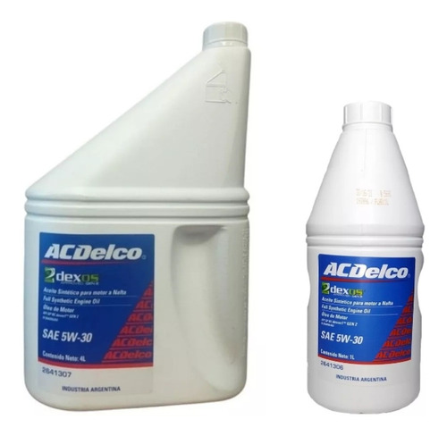 Aceite Acdelco Sint 5w30 Dexos 1 Gen 2 5 Lt Chevrolet 100%  