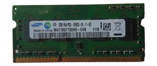 Memoria Ram Para Laptop Ddr3 1333 2gb Samsung