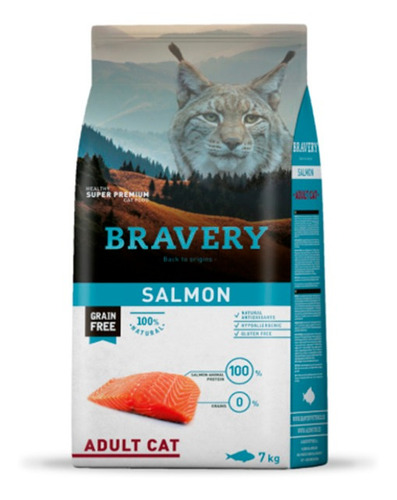 Bravery Salmon Gato Adulto 7 Kg