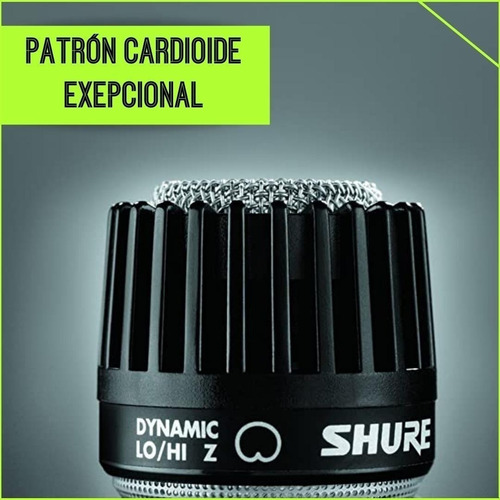 Micrófono Dinámico Shure 545sd Cardioide Para Instrumento Color Negro