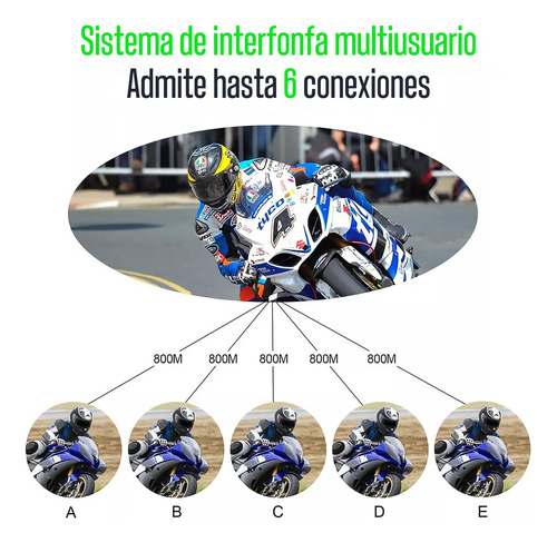 Intercomunicador V6pro+ Para Casco De Motocicleta