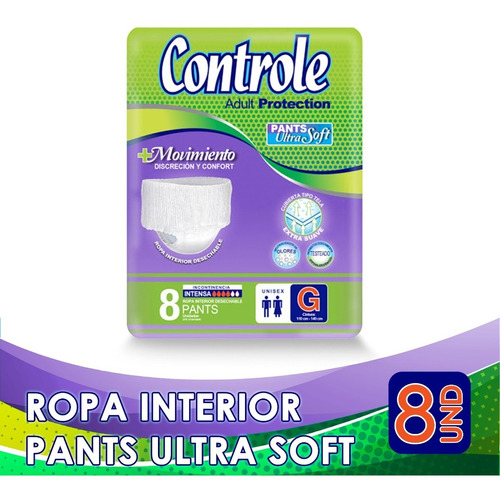 Imagen 1 de 4 de Ropa Interior Desechable Pants Ultra Soft Controle 8 Und