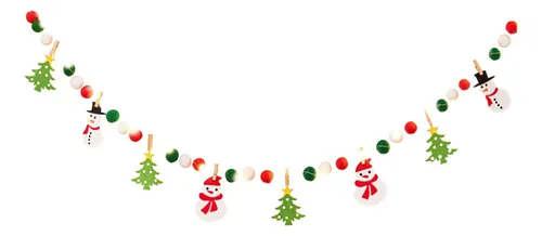 comprar Banderín Navideño Para Decoración De Banderines Con Forma De