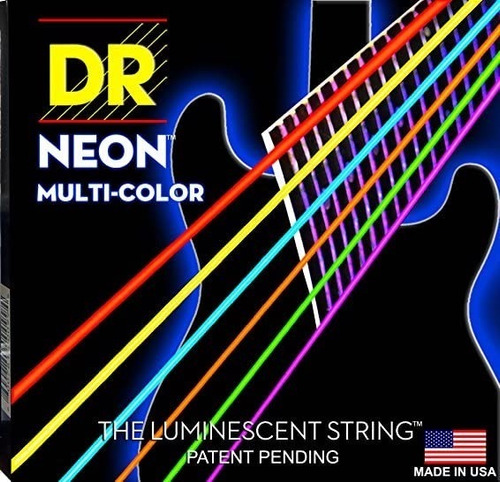 Set De 2 Encordados Dr Nmce-2/9 Neon Guitarra Electrica